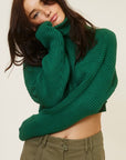 Snow Bunny Sweater- Pine