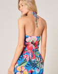 Tropical Print Halter Top