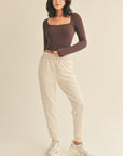 Seamless Long Sleeve Top- Chocolate