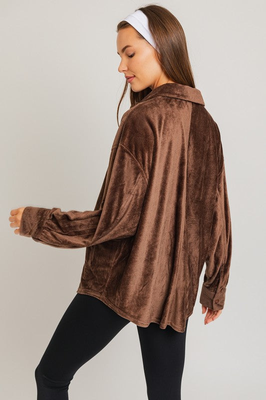 Oversized Fleece Shirt