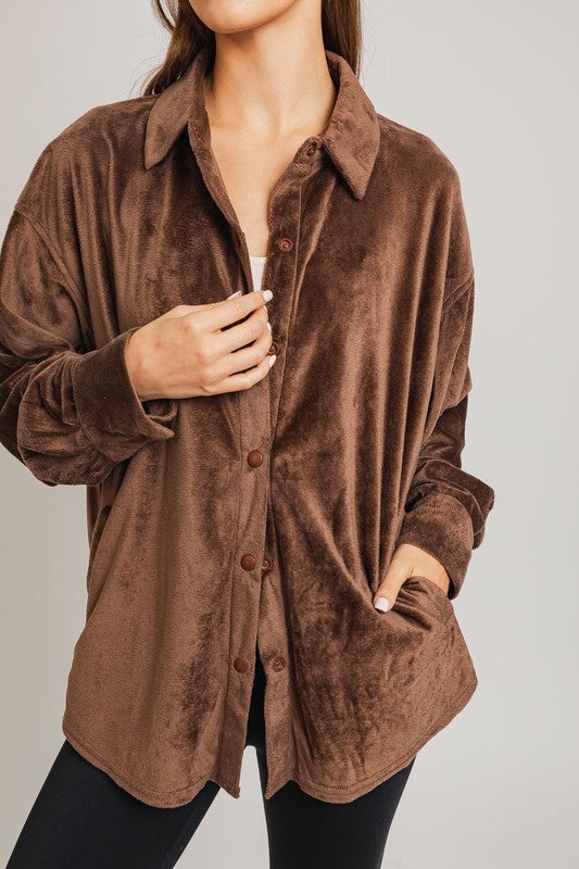 Oversized Fleece Shirt