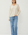 Classic Collared V-Neck Sweater