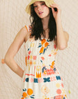 Citrus Print Maxi Dress