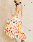 Citrus Print Maxi Dress