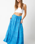 Maxi Skirt- Aqua