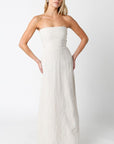 Blair Linen Maxi Dress- Tan