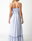 Blue Bow Maxi Dress