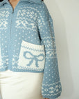 Baby Blue Bow Cardigan