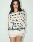 Floral Pullover Sweater