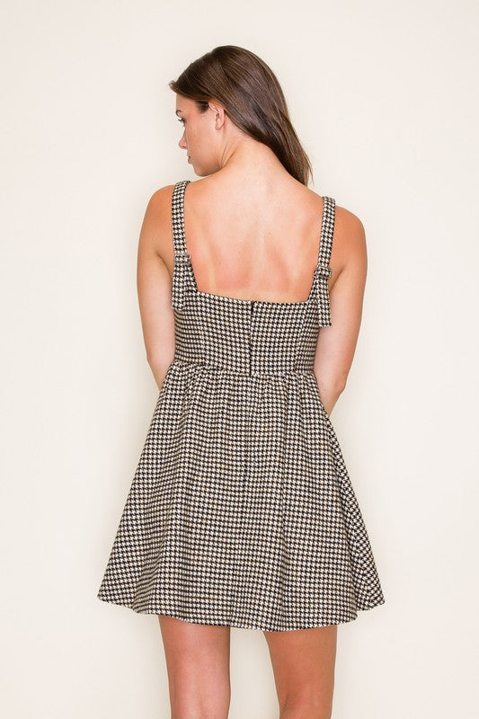 Houndstooth Mini Dress