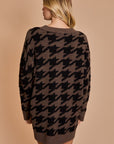 Sweater Dress- Houndstooth