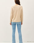 Center Seam Sweater- Oatmeal