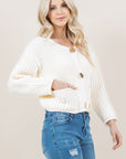 Knit Cardigan- Cream