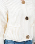 Knit Cardigan- Cream