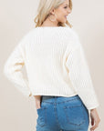 Knit Cardigan- Cream