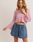 Tickled Pink Sweater