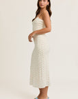 Swept Off Your Feet Pointelle Midi Dress