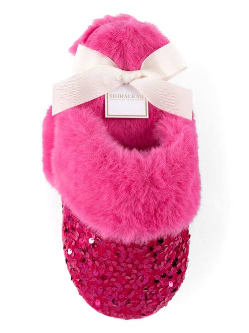 Sequin Slippers- Magenta