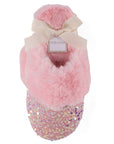 Sequin Slippers- Blush Pink