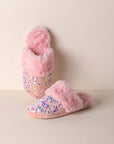 Sequin Slippers- Blush Pink