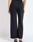 Black Linen Drawstring Pants