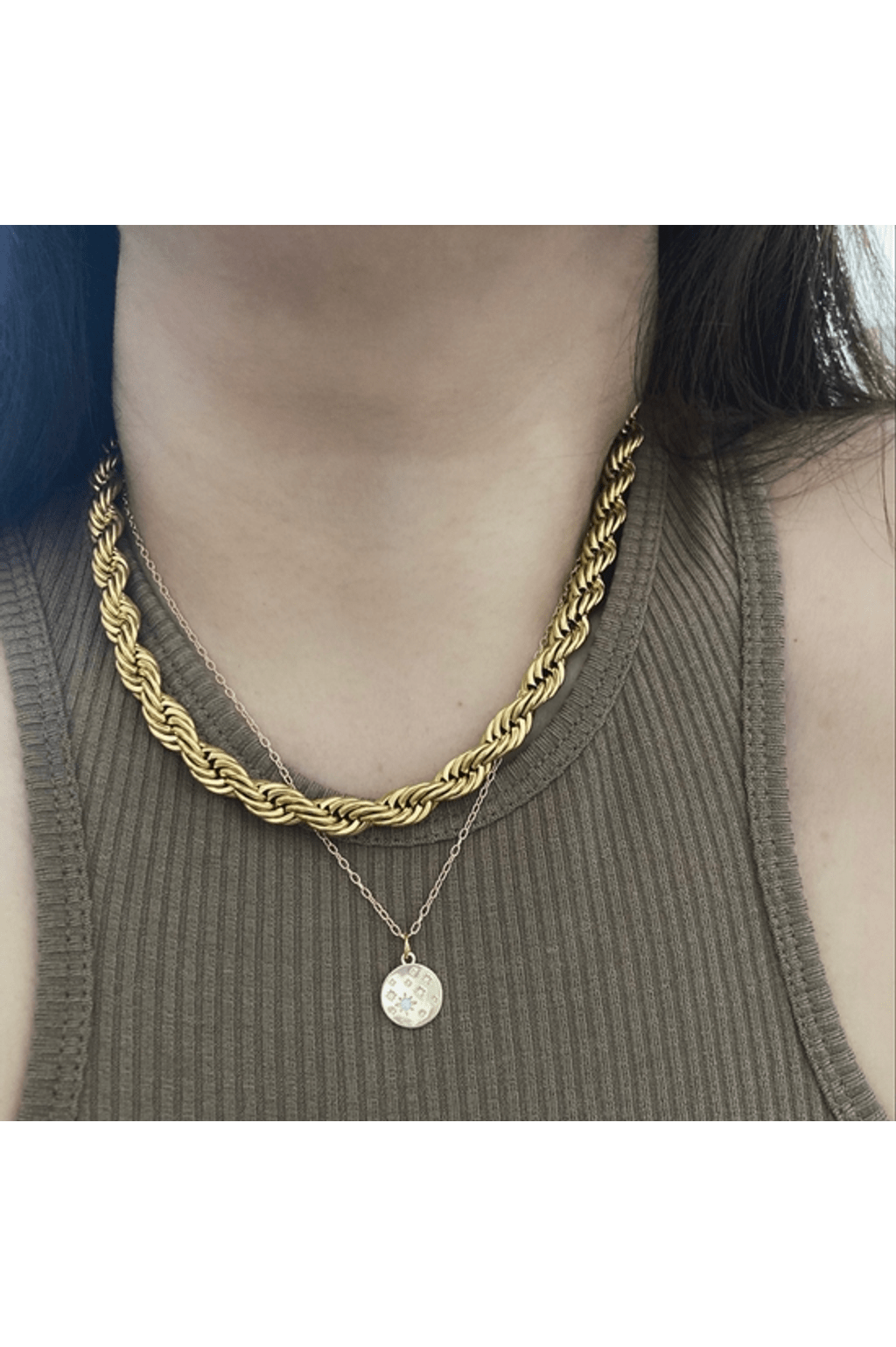 Thick Rope Chain Necklace